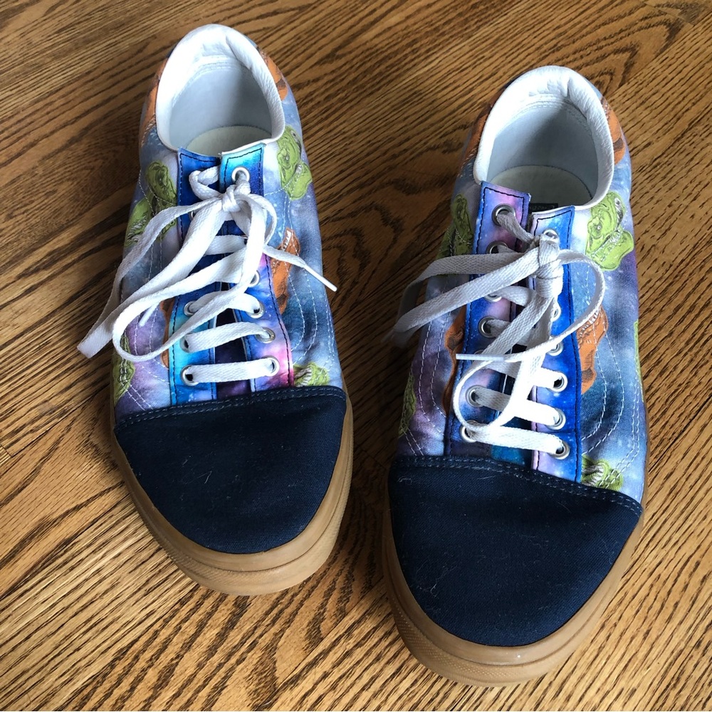 Vans Old Skool Shoe Sneaker Custom Design Dinosaurs